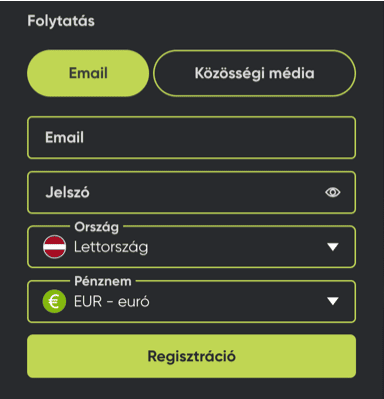 Regisztr&aacute;ci&oacute; Fresh casino